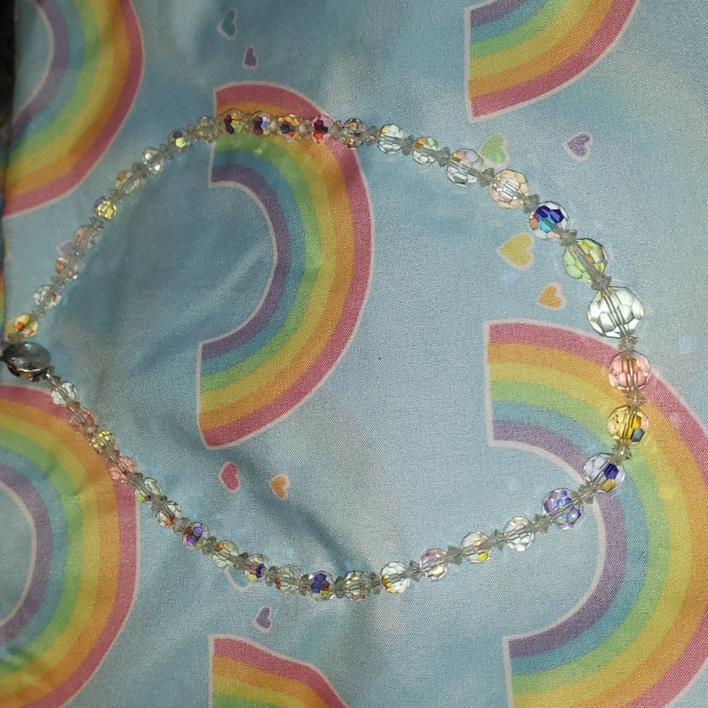 Vintage Arora crystal necklace